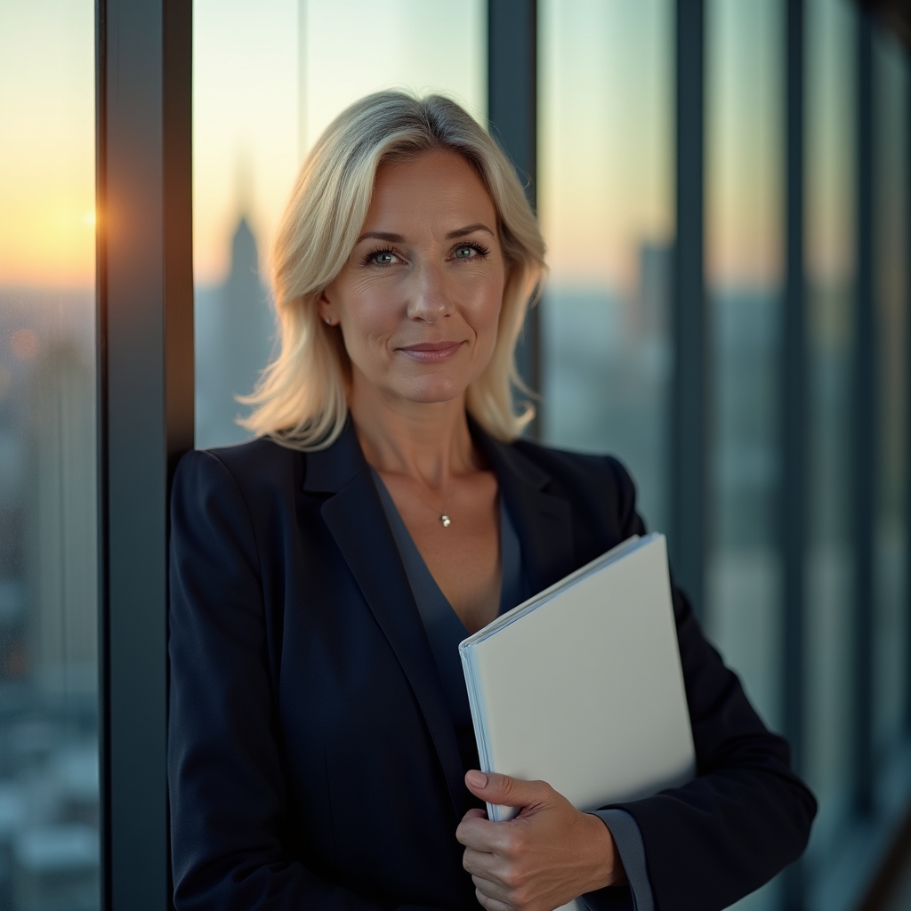 Director of Compliance at Cryptiva reviewing regulatory documentation